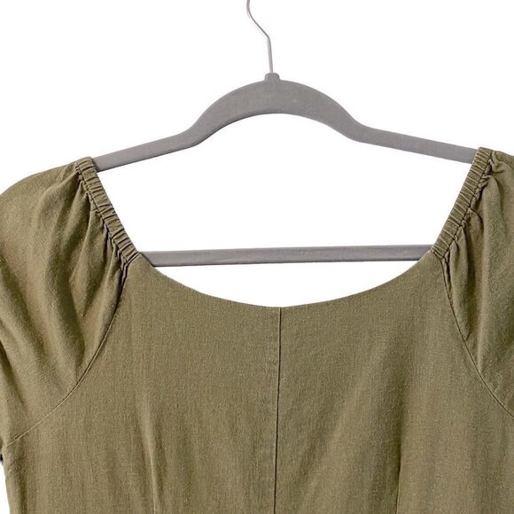 Robbie Bee Signature lined, detailed linen rayon dress size 8P - Picture 6 of 8